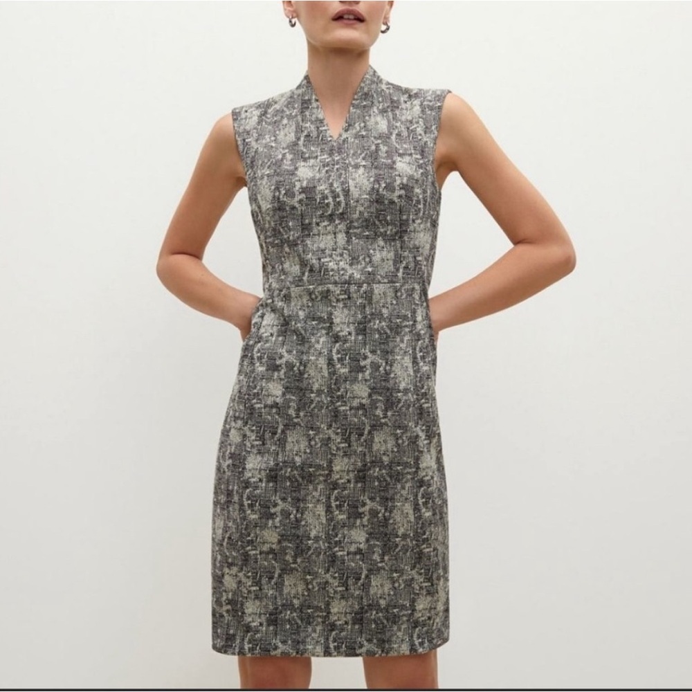 M.M. LaFleur Dress Aditi Size 0P Sleeveless. Black‎ and White.